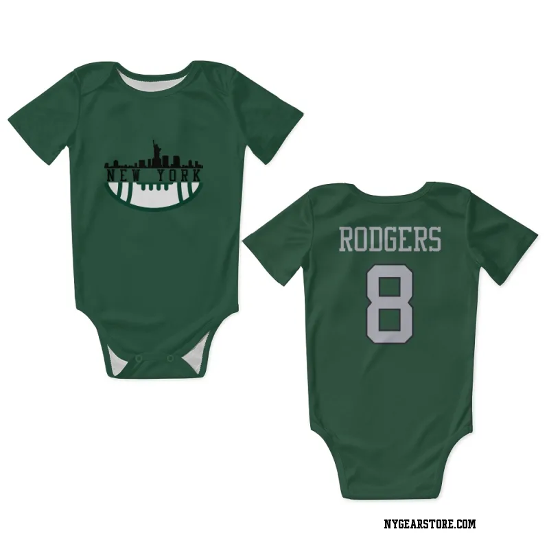 Green New York Jets  Aaron Rodgers  Newborn & Infant Bodysuit