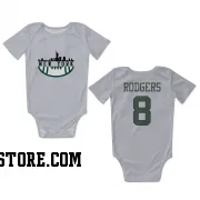 White New York Jets  Aaron Rodgers  Newborn & Infant Bodysuit